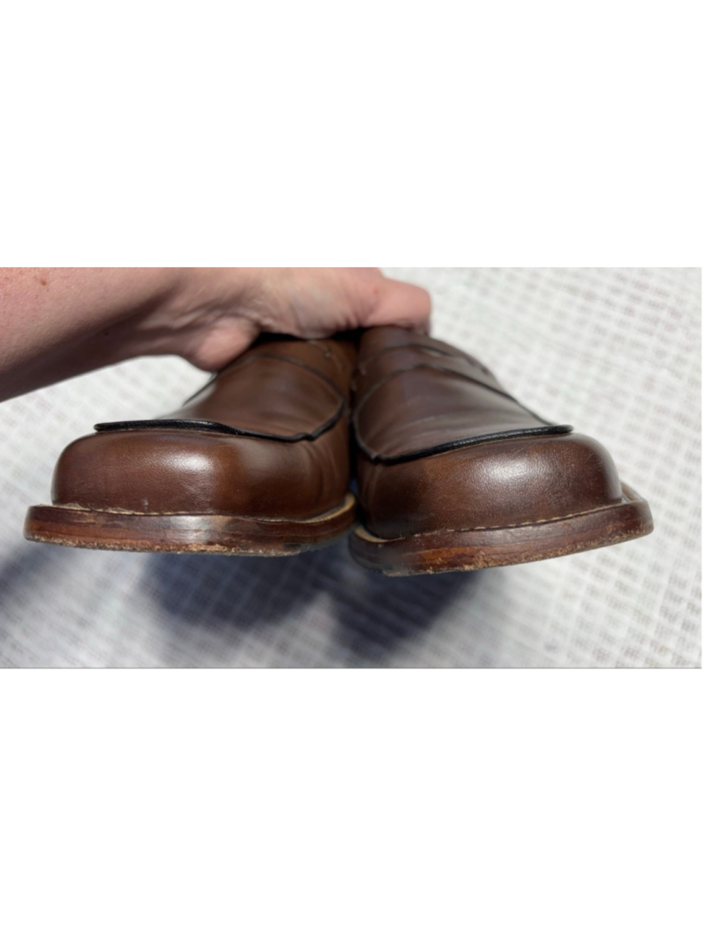 Johnston & Murphy Men's Ainsworth Square Toe Calfskin Penny Loafer SZ 9M GUC - Picture 7 of 11